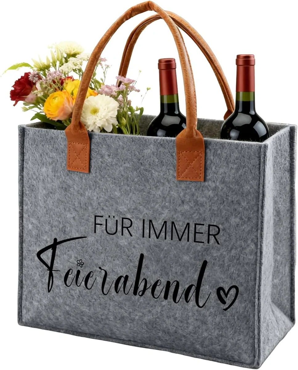 Filcowa torba na emeryturę 35x30x14 cm prezent dla emeryta