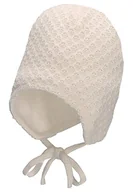 Czapki damskie - Sterntaler Dziewczęca GOTS czapka z dzianiny taśmy do wiązania czapka, ecru, 41 - miniaturka - grafika 1