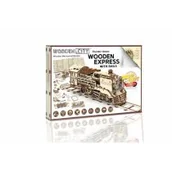 Puzzle - Wooden.City Drewniane puzzle 3D Wooden Express + tory kolejowe - miniaturka - grafika 1