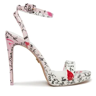 Sandały Aldo Kat 13715348 Biały - Sandały damskie - miniaturka - grafika 1