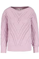 Swetry damskie - Garcia Sweter damski, fioletowy, L (DE), Fragnant Lilac, L - miniaturka - grafika 1