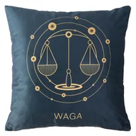 Poszewki na poduszki - Poszewka Dekoracyjna 40 x 40 ZODIAK Waga - miniaturka - grafika 1