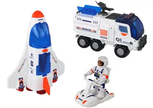 Zestaw Misja Kosmiczna Rakieta Kosmos Statki Space Pojazdy 10 ele - Figurki dla dzieci - miniaturka - grafika 3
