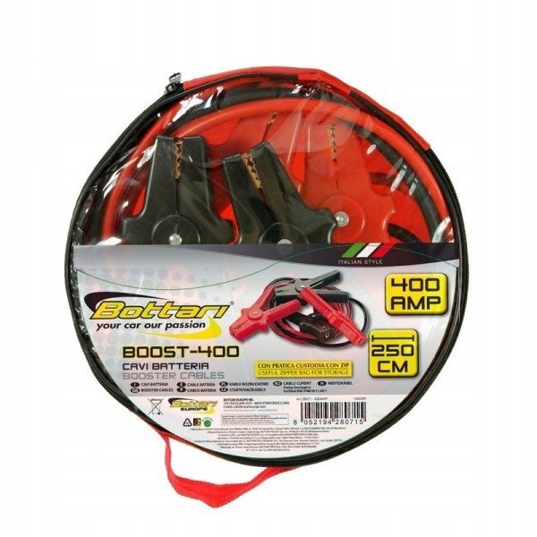 Kable rozruchowe Bottari 400 A 2,5 m