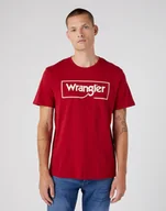 Koszulki męskie - WRANGLER FRAME LOGO TEE MĘSKI T-SHIRT KOSZULKA W70JD3X47 112320763 - Wrangler - miniaturka - grafika 1