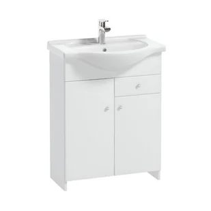 Szafka z umywalką Venus 65 cm biały połysk - Szafki łazienkowe - miniaturka - grafika 1