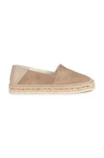 Geox espadryle skórzane D LAMPEDUSA kolor beżowy D35V0A 02285 C6738 - Espadryle damskie - miniaturka - grafika 1