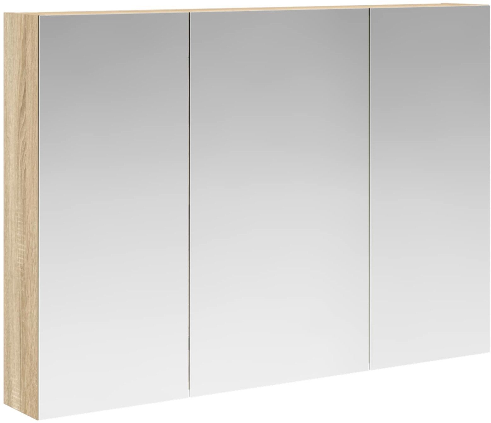 vidaXL vidaXL Szafka z lustrem do łazienki Dąb Sonoma 100 x 14,5 x 70 cm