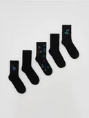 Skarpetki dla dzieci - Reserved - Skarpetki 5 pack - czarny - miniaturka - grafika 1
