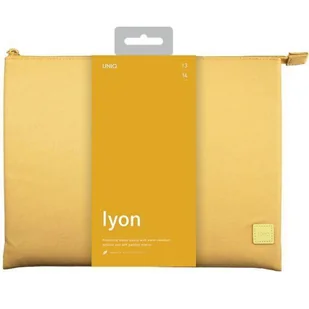 UNIQ etui Lyon laptop Sleeve 14" żółty/canary yellow Waterproof RPET - Części i akcesoria do laptopów - miniaturka - grafika 9