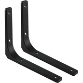 Zawiasy, okucia i inne akcesoria - Uchwyt ścienny do półki, 2 metalowe uchwyty, 300 mm x 250 mm, wytrzymały uchwyt, odpowiedni do dekoracji ścian w kuchniach przemysłowych i innych pom - miniaturka - grafika 1