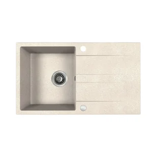Kuchinox Laut Zlewozmywak granitowy jednokomorowy 76x44 cm beż SBZ_411Y - Zlewozmywaki - miniaturka - grafika 1