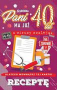 Kartki okolicznościowe i zaproszenia - Na 40 Urodziny Dla Kobiety Kartka Z Receptą Jcx48 - miniaturka - grafika 1