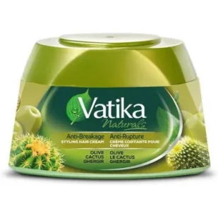 Dabur Vatika Krem do Stylizacji Włosów Oliwa-Kaktus-Ghergir 210 ml - Kosmetyki do stylizacji włosów - miniaturka - grafika 1