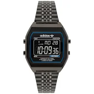 Zegarki męskie - Czarny zegarek adidas Originals Street Digital Two  AOST22073 - miniaturka - grafika 1