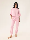 Bluzki damskie - Koszulka z krótkim rękawem Mavere Bloovii jasny róż S - miniaturka - grafika 1