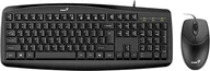 Zestawy myszka + klawiatura - Genius Smart KM-200 Copilot, zestaw klawiatura z przewodow� mysz� optyczn�, CZ/SK, przewodowa USB, czarna 31330003419 - miniaturka - grafika 1