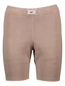 Spodenki damskie - Reebok Szorty kolarskie w kolorze beżowym - miniaturka - grafika 1