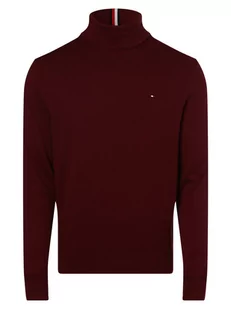 Tommy Hilfiger - Sweter męski z dodatkiem kaszmiru, czerwony - Swetry męskie - miniaturka - grafika 1