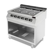 Piece, kotły  i płyty grzejne gastronomiczne - Resto Quality Kuchnia indukcyjna 6-palnikowa 18 kW 400V podstawa otwarta linia 700 RQ.PLS.7IND030 - miniaturka - grafika 1