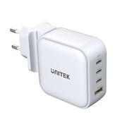 Ładowarki do telefonów - Unitek Ładowarka GAN 4 PORTY PD 100W QC3.0,USB-C P1112AWH - miniaturka - grafika 1