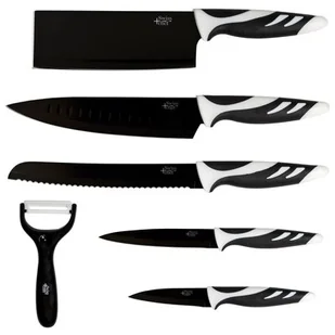 CECOTEC Zestaw noży Cecotec 6 Set Black Swiss Chef Knives 6 szt. Czarny - Noże kuchenne - miniaturka - grafika 1