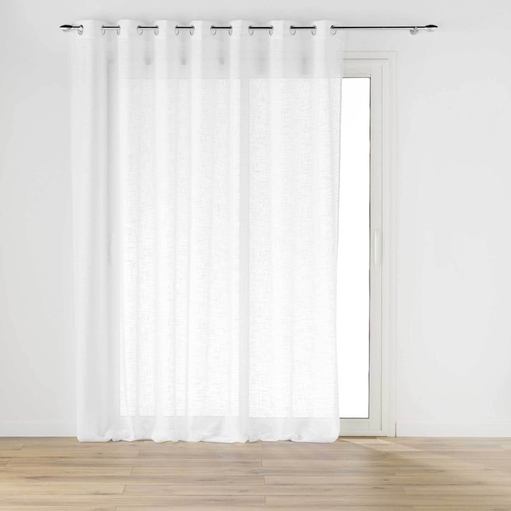 Firana na przelotkach, z efektem lnu, HALTONA, 240 x 240 cm