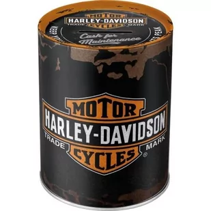 Nostalgic-Art Harley-Davidson Genuine Logo 31001 puszka skarbonka 31001 - Dekoracje domu - miniaturka - grafika 1