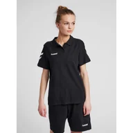Tenis ziemny - Koszulka tenisowa polo damska Hummel Go Cotton Polo Woman - miniaturka - grafika 1