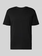 Koszulki męskie - T-shirt z wyhaftowanym logo model ‘SUPIMA’ - miniaturka - grafika 1