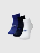 Skarpetki dla dzieci - 4F Skarpetki casual za kostkę (3-pack) chłopięce - multikolor 32-34 - miniaturka - grafika 1