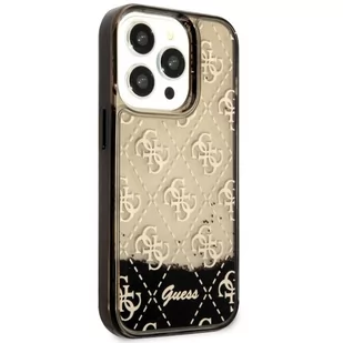 Guess GUHCP14LLC4PSGK iPhone 14 Pro 6.1" czarny/black hardcase Liquid Glitter 4G Transculent - Etui i futerały do telefonów - miniaturka - grafika 4