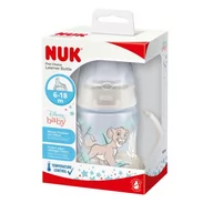 Kubki dla dzieci - NUK First Choice Butelka z uchwytami ze wskaźnikiem temperatury silikonowy ustnik niekapek 150ml 6-18m Król Lew - >>> DARMOWA od 149zł <<<- - miniaturka - grafika 1