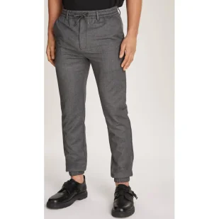 Calvin Klein Spodnie Regular Fit z dodatkiem wełny - Spodnie męskie - miniaturka - grafika 1
