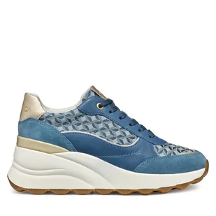Sneakersy Geox D Spherica Ec13 D45WAA 085DS C4005 Niebieski - Sneakersy damskie - miniaturka - grafika 1