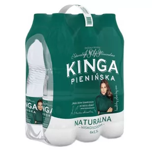 Kinga Pienińska Naturalna woda mineralna niskosodowa delikatnie gaz 1,5  l x 6 sztuk - Woda - miniaturka - grafika 1