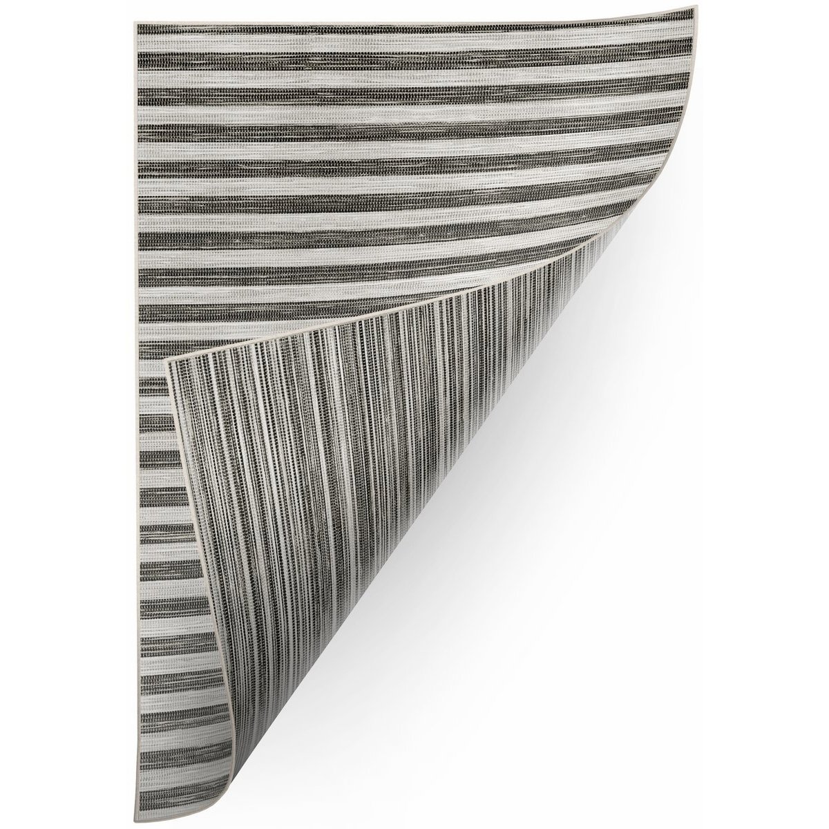 Dywan SZNURKOWY DWUSTRONNY SIZAL DOUBLE 29203/092 PASKI PASECZKI /czarny szary 160x230 cm