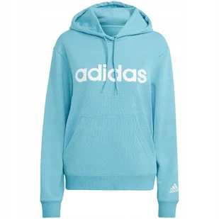 Bluza damska adidas Essentials Linear błękitna IC6886 S - Bluzy damskie - miniaturka - grafika 1