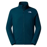 Bluzy męskie - Bluza The North Face 100 Glacier Full-Zip Fleece 0A855X1NO1 - niebieska - miniaturka - grafika 1