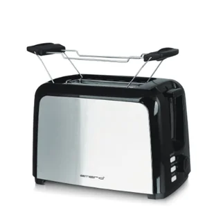Emerio TO-123924 toster 7 2 kaw. 750 W Czarny, Stal nierdzewna - Tostery - miniaturka - grafika 1