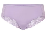Majtki damskie - esmara® Majtki hipstery damskie z elegancką koronką, 2 pary (S (36-38), Fioletowy) - miniaturka - grafika 1