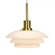 Lampy sufitowe - Dyberg Larsen Dyberg Larsen DL20 lampa wisząca szklana, mosiądz - miniaturka - grafika 1