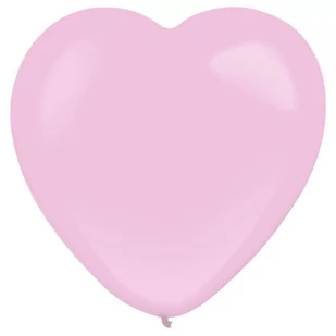 Balony Lateksowe Serca Pastel różowy 30cm, 50 szt. - Balony i akcesoria - miniaturka - grafika 1