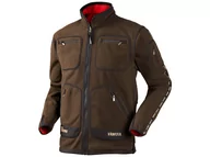 Bluzy męskie - Bluza męska Härkila Kamko polarowa brązowo-czerwona - miniaturka - grafika 1