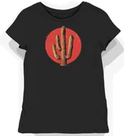 Koszulki i topy damskie - Koszulka damska czarna z nadrukiem czerwonego saguarowego ramienia XXL - miniaturka - grafika 1