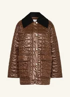 Moda i Uroda OUTLET - Ganni Kurtka Pikowana Oversize braun - miniaturka - grafika 1