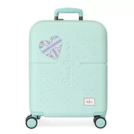 Walizki - Pepe Jeans Nerea Walizka kabinowa Niebieski 40x55x20 cms Twarde mocowanie ABS Zamknięcie TSA Wbudowany 37L 2,74 kg 4 koła Bagaż ręczny, niebieski, Maleta, Walizka kabinowa - miniaturka - grafika 1
