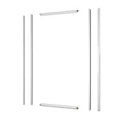 Akcesoria do armatury i ceramiki - Sensea Profile drzwi przesuwnych chrom Easy 100 X 190 - miniaturka - grafika 1