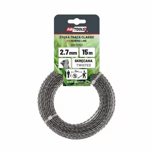 awtools żyłka tnąca classic 2,7x15m/skręcana - Akcesoria do kos i kosiarek - miniaturka - grafika 1