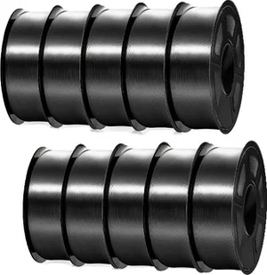 filament do druku 3D, wysoka wytrzymałość, błyszcząca struktura jedwabiu, BLACK SILK 10 szt - Filamenty i akcesoria do drukarek 3D - miniaturka - grafika 1
